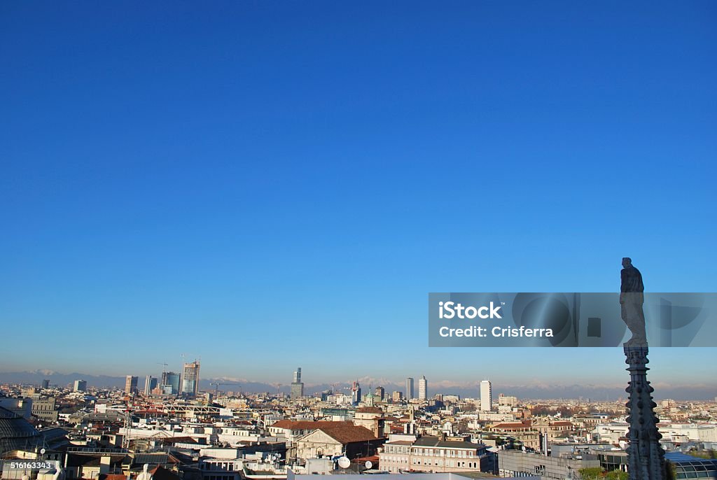 Vista panoramica di Milano - Foto stock royalty-free di Cattedrale