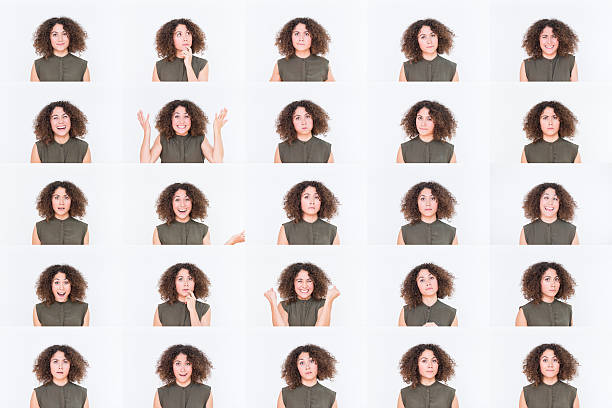 istock Woman with facial expression portraits 516166693