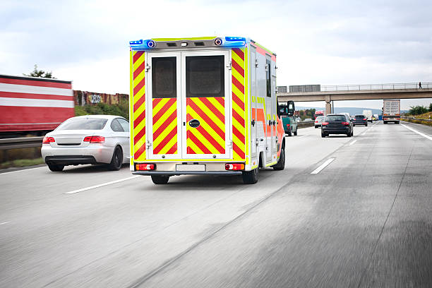 istock Speeding German ambulance on the highway 516167307