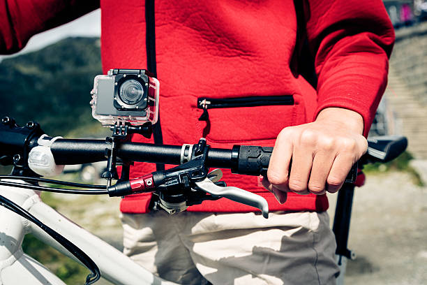 istock Action Camera Mounted on Mountain Bike 516176450