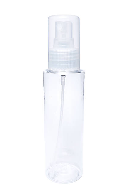 istock One transparent plastic cosmetic tube container with sprayer pum 516177068