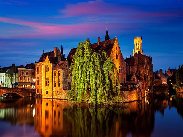 istock Famous view of Bruges, Belgium 516178024