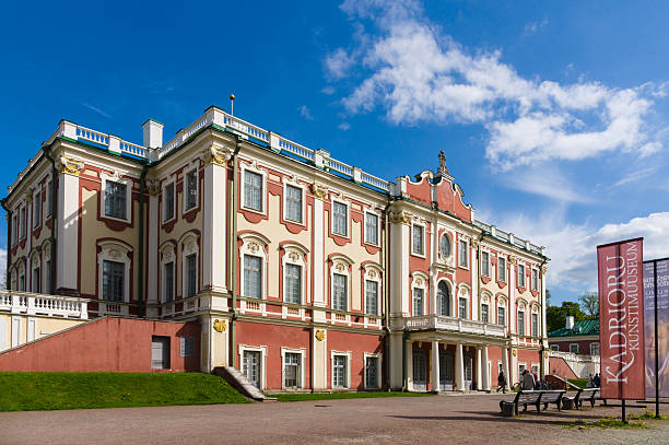 Tallinn, Estonia - May 19, 2012: Kadriorg - baroque palace built for Peter the Great in 1718 now houses the Art Museum of Estonia's foreign collection.