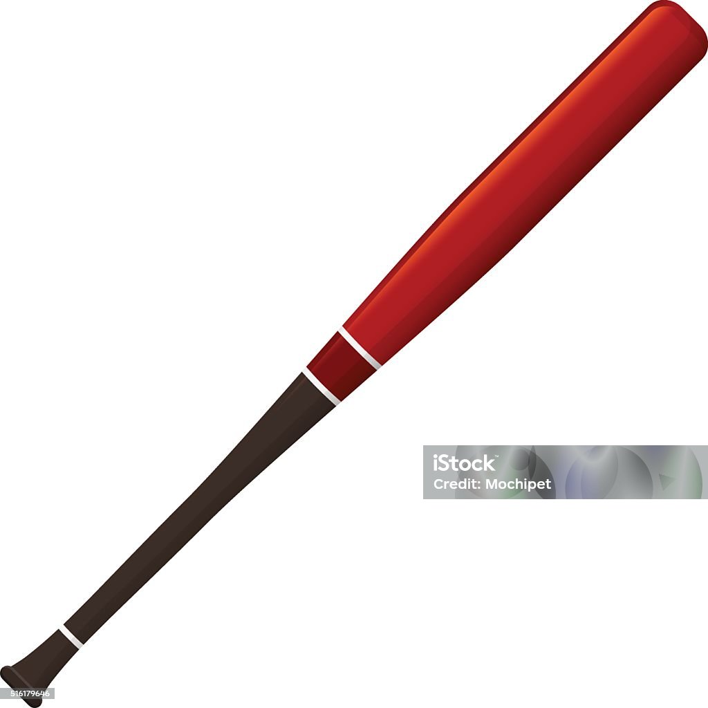 Baseball bat Vector illustration. Baseball bat isolated on a white background Baseball Bat stock vector