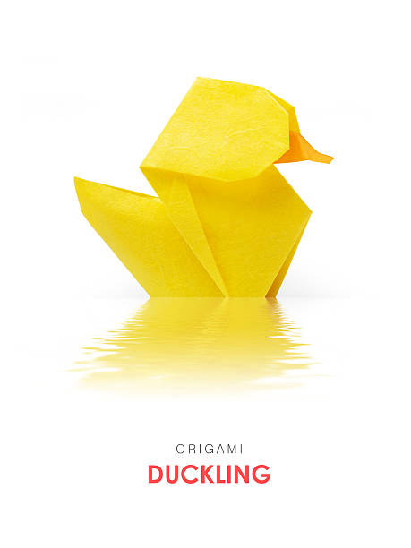 istock Origami yellow duckling 516179748