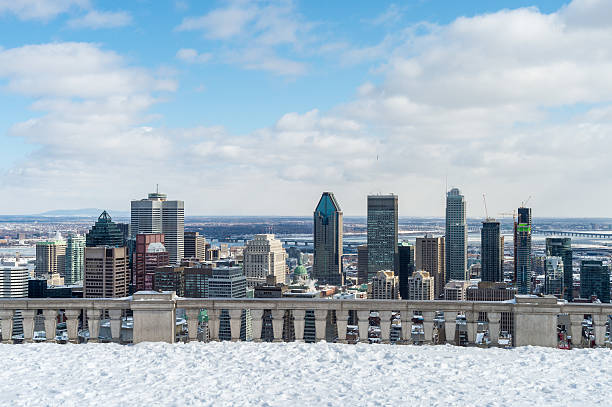 Montreal Skyline in winter