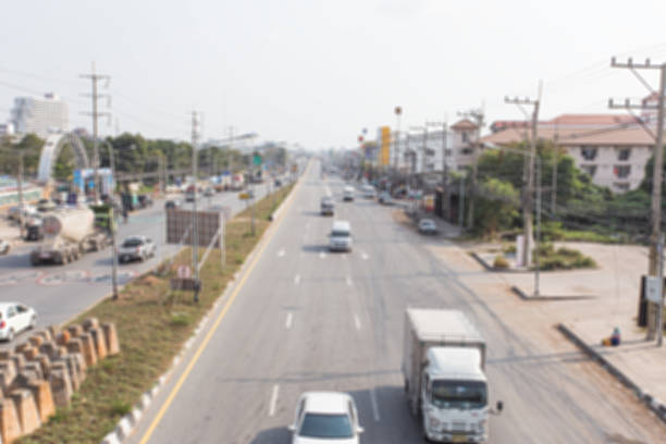 istock The car run on the road blur 516181522