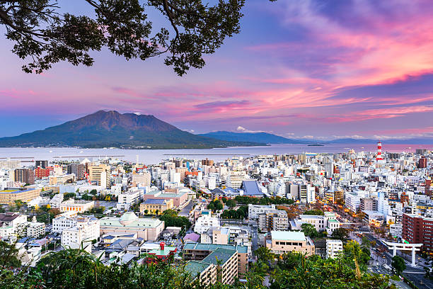 istock Kagoshima Japan Skyline 516182522
