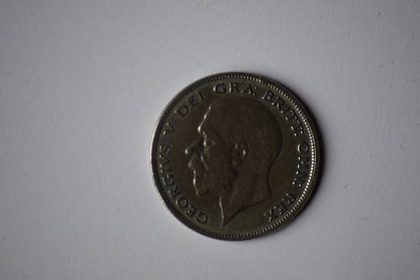 istock Silver George V half-crown coin, obverse 516184084