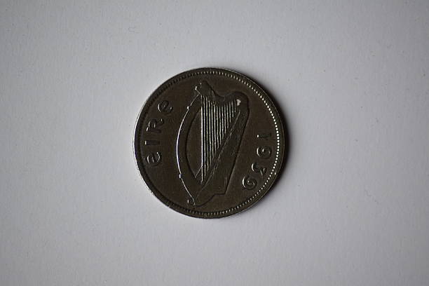 Coin, silver Irish shilling 1939, harp