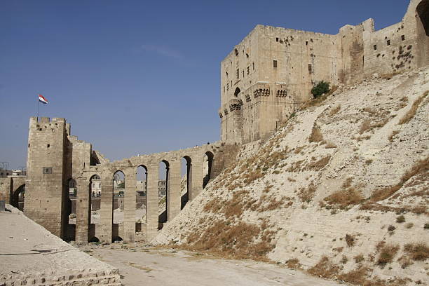 istock Gate to the Citadel, Aleppo, Syria 516186148