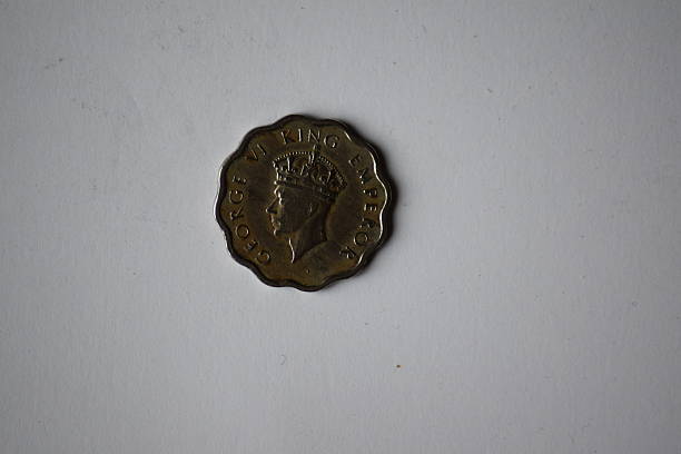 istock Silver coin, Indian, George VI, obverse 516186344