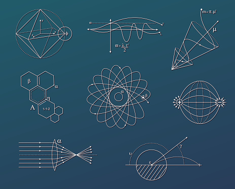 Picture Denoting Math Science Science Charts Stock Illustration - Download Image Now - Mathematical ...