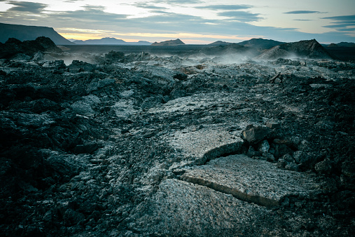 Leirhnjúkur lava field. Myvatn, North-east Iceland. 