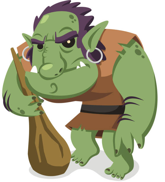 Troll vector art illustration