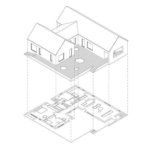 rzut z domu planu - construction three dimensional shape planning architect stock illustrations
