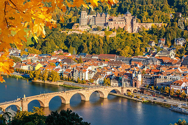 View on Heidelberg View on Heidelberg at autumn, Germany heidelberg germany stock pictures, royalty-free photos & images
