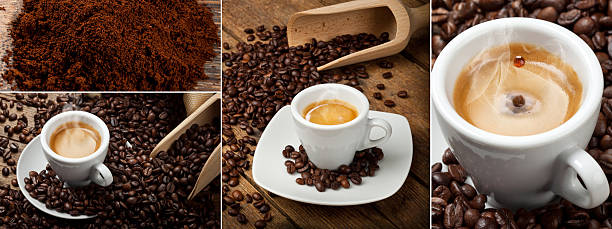 istock Coffee Collage with espresso and coffee beans 516190681