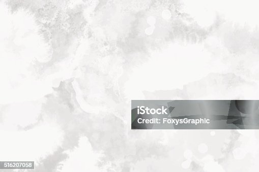 istock Watercolor white and light gray texture, background 516207058