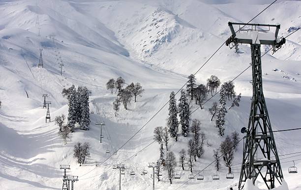 istock Ski Lift at Kashmir, India 516207798