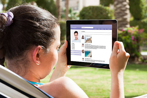istock Young Woman Chatting Online 516207918