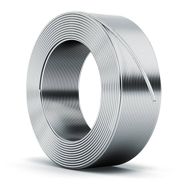 istock Hunk of metal cable 516208028