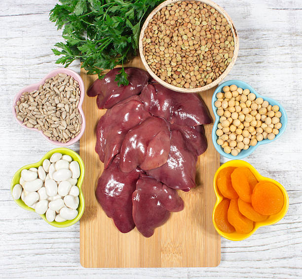 istock Products containing iron (ferrum).  Healthy product. 516208062
