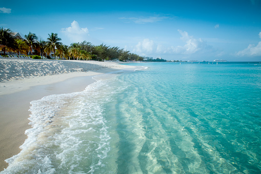 Paradise beach on a tropical caribbean island