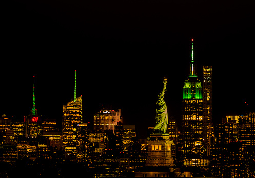 NYC is lit up green for St. Patrick's Day 
