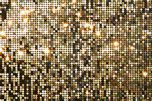 istock Golden background mosaic with light spots 516211302