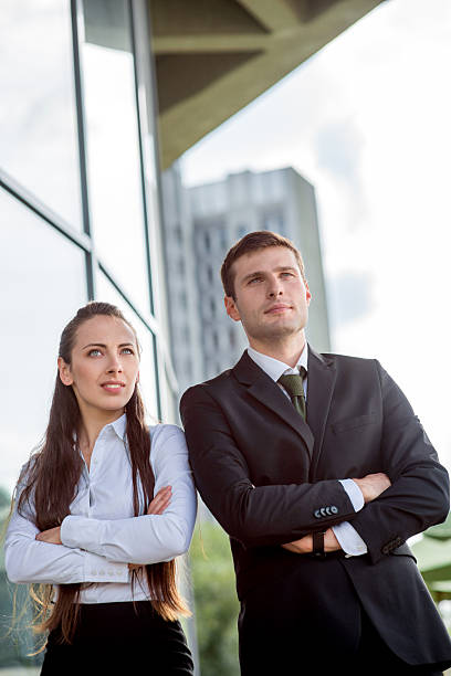 istock Young Business couple outdoors. 516214927