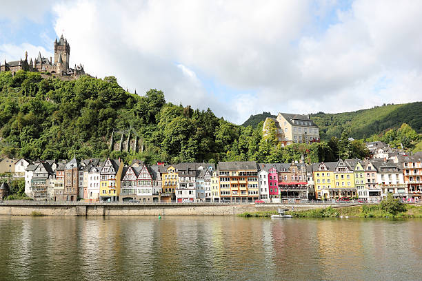 istock Cochem with the Cochem Imperial Castle (Reichsburg), Germany. 516217085