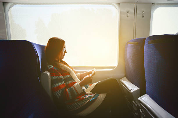 istock Woman on the train 516220429