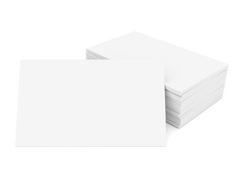 Business cards blank mockup - template - white background