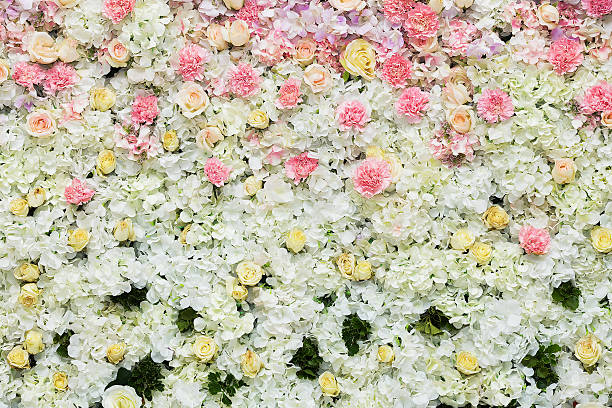 istock Beautiful flowers background for wedding scene 516230195