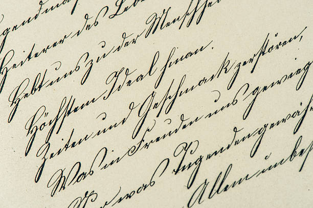 istock vintage handwriting. antique manuscript. aged paper 516234745