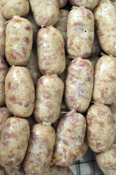 istock BBQ sausages in the market 516235515