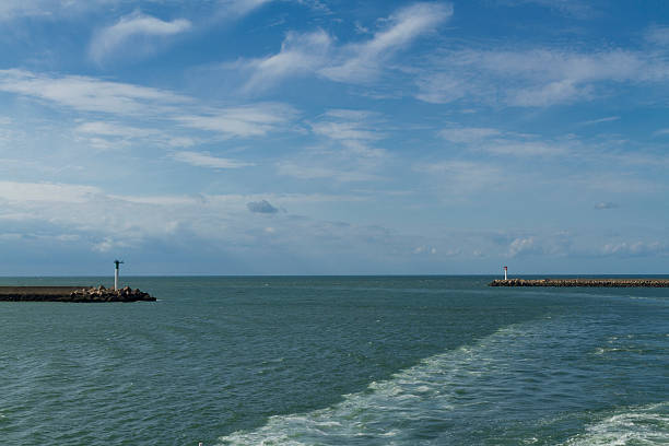 Dunkirk, modern day entrance to harbour.