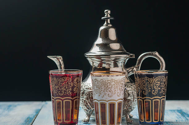 istock Moroccan tea glasses of colors 516240150