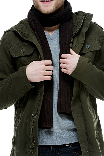 istock Casual man wears winter clothing 516240840