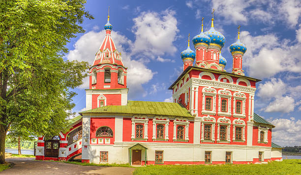 russia chiesa zarevich dmitry sangue uglich - uglich foto e immagini stock