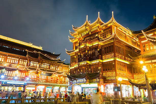 istock shanghai yu garden at night 516249701