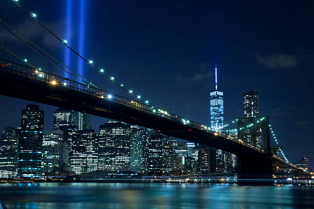 istock Brooklyn Bridge with The Tribute in Light 516250055