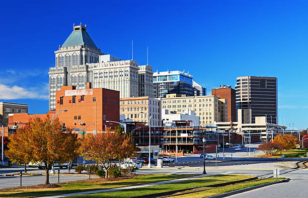 istock Greensboro skyline at Autumn 516250947