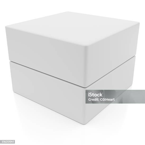 White Box Stock Photo - Download Image Now - Box - Container, Container, Cut Out