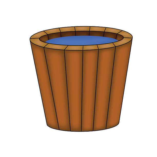 50+ Sauna Bucket White Background Stock Illustrations, Royalty-Free