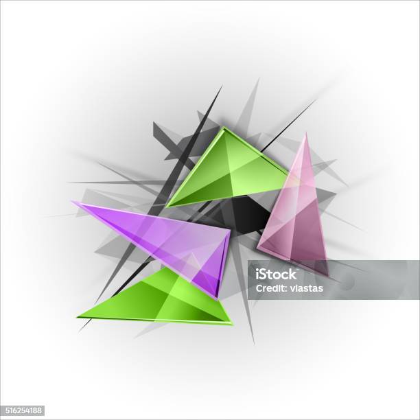 Sharp Triangles Background Sharp Triangles On The Abstract Background Vector Busines Temp Stock ...