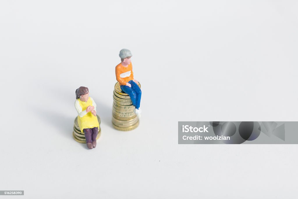 gender inequality unfairness gender inequality man and women earnings Imbalance Stock Photo