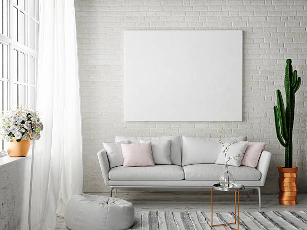 istock mock up poster with vintage hipster loft interior background 516259178