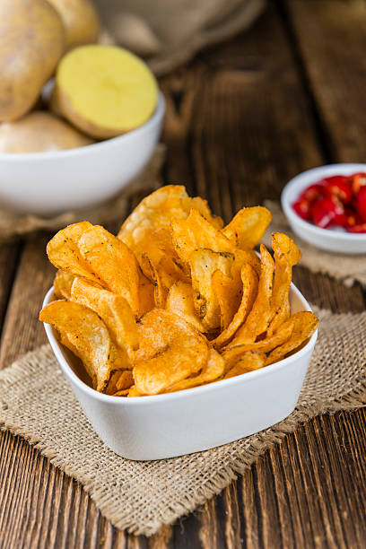 istock Heap of Chilli Potato Chips (selective focus) 516263618